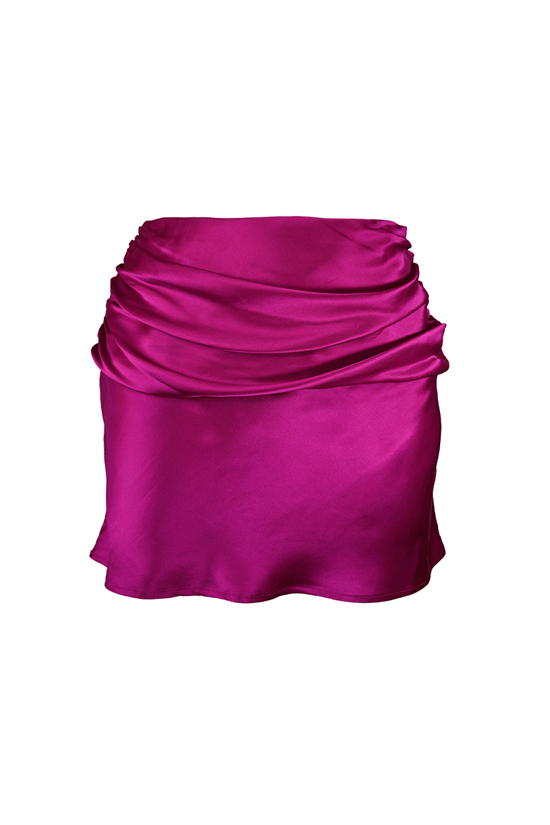 WAVE SKIRT IN FUCHSIA - CULT MIA
