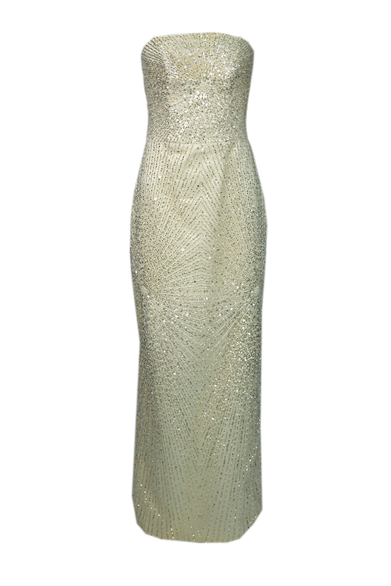 EMBROIDERED TUBE MAXI DRESS | CULT MIA | Joanna Andraos EMBROIDERED TUBE MAXI DRESS | CULT MIA | Joanna Andraos