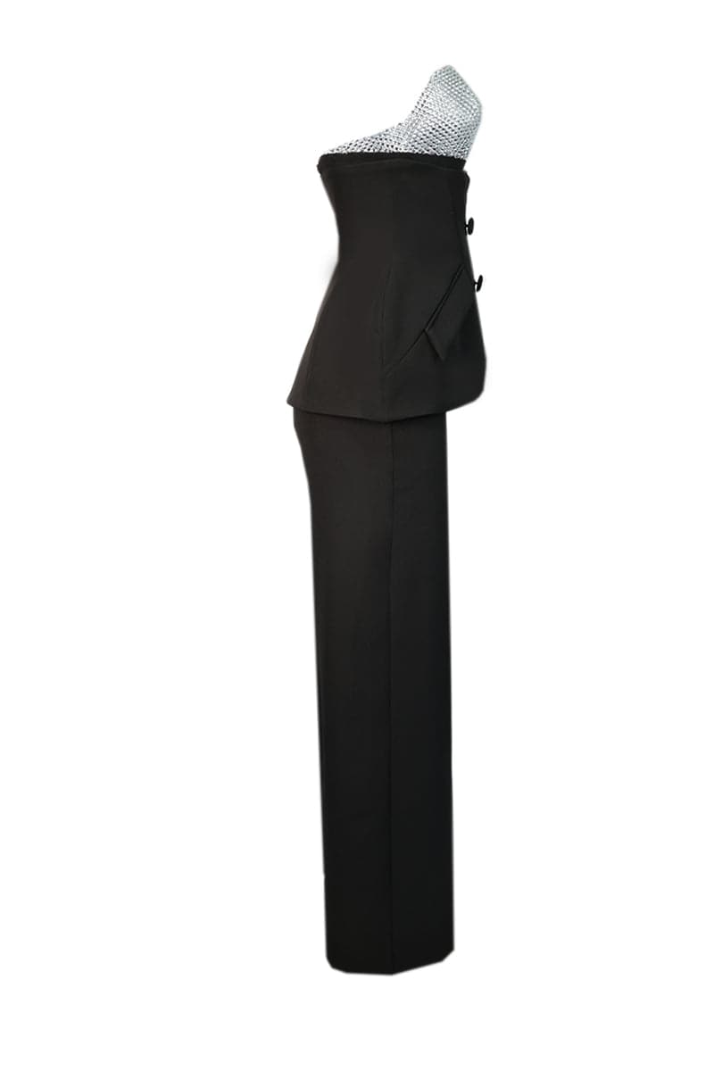 CRYSTAL EMBELLISHED THREE-PIECE ENSEMBLE - CULT MIA