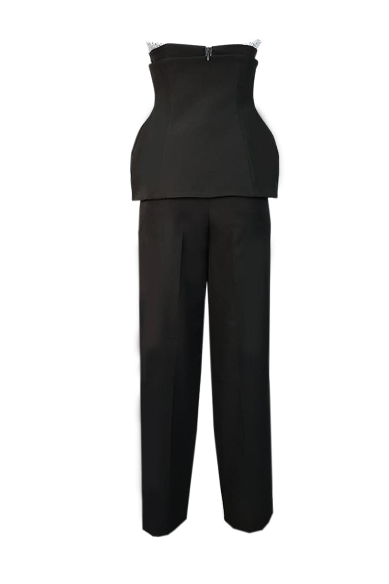 CRYSTAL EMBELLISHED THREE-PIECE ENSEMBLE - CULT MIA