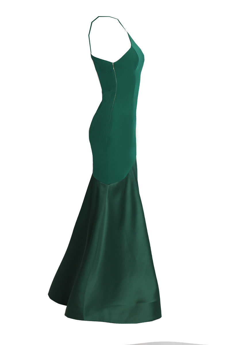 EMERALD ONE-SHOULDER DRESS - CULT MIA