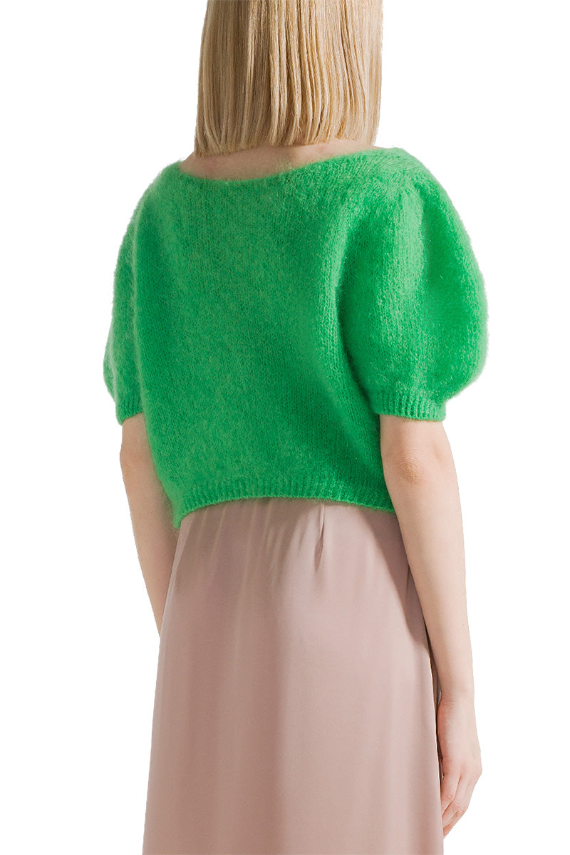 HARPER CARDIGAN IN BRIGHT GREEN - CULT MIA
