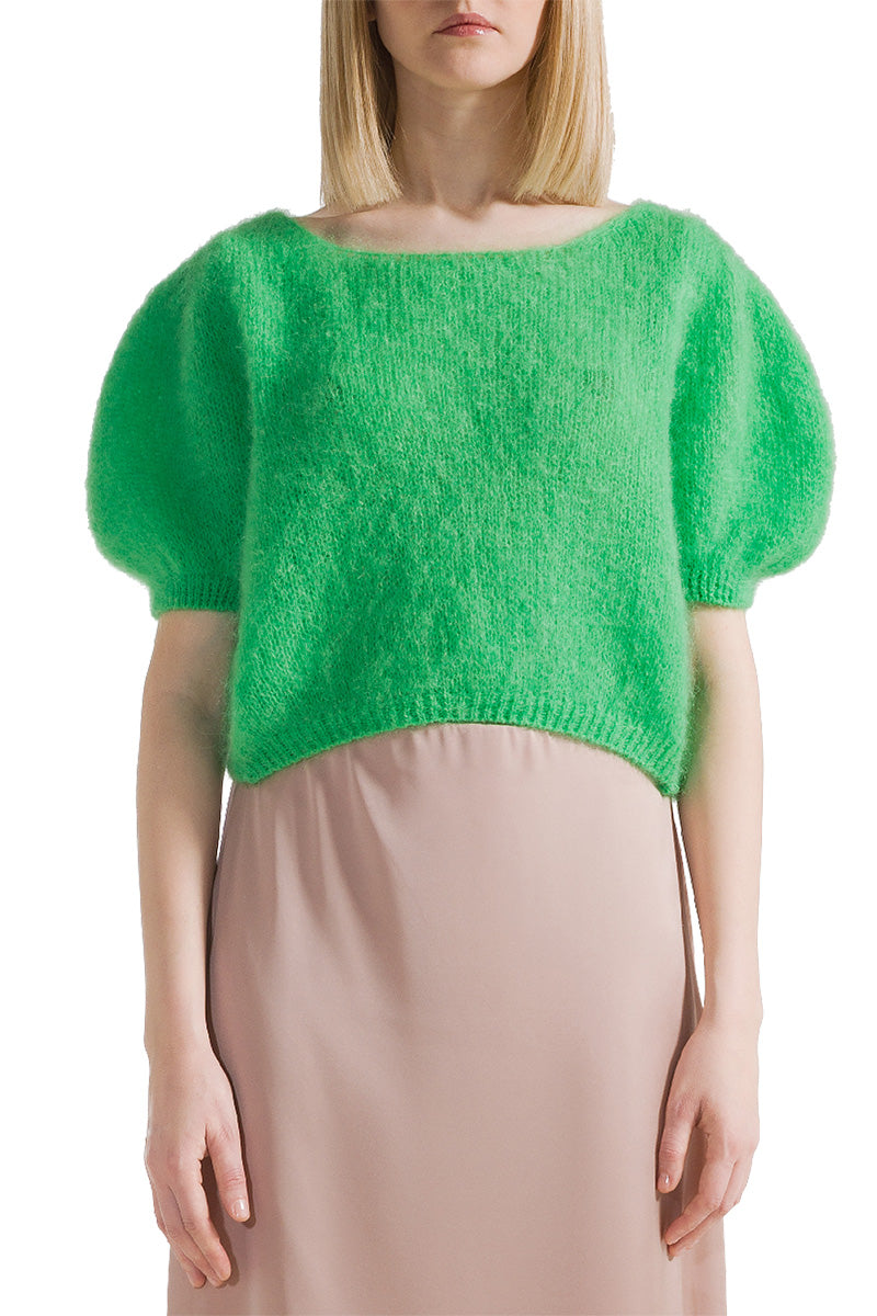 HARPER CARDIGAN IN BRIGHT GREEN - CULT MIA