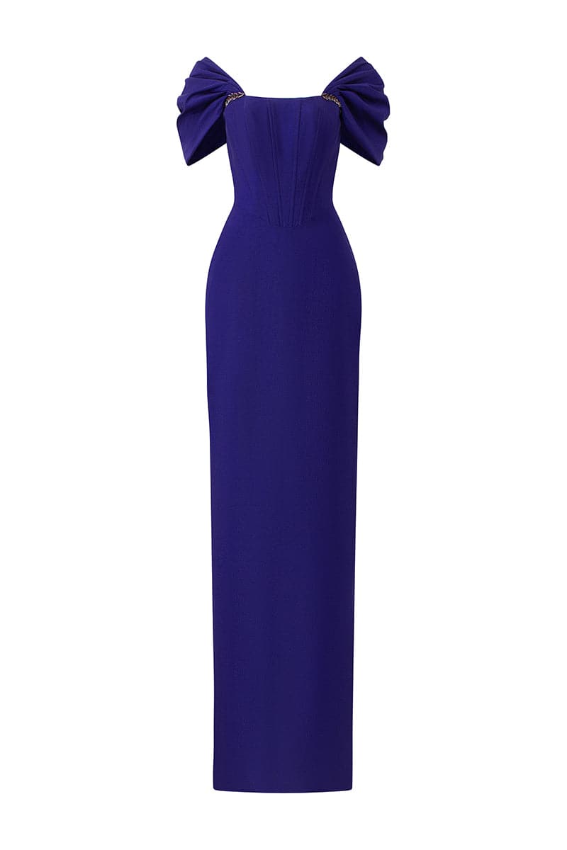 BUSTIER DRESS WITH OFF-SHOULDER SLEEVES | CULT MIA | I.H.F BUSTIER DRESS WITH OFF-SHOULDER SLEEVES | CULT MIA | I.H.F