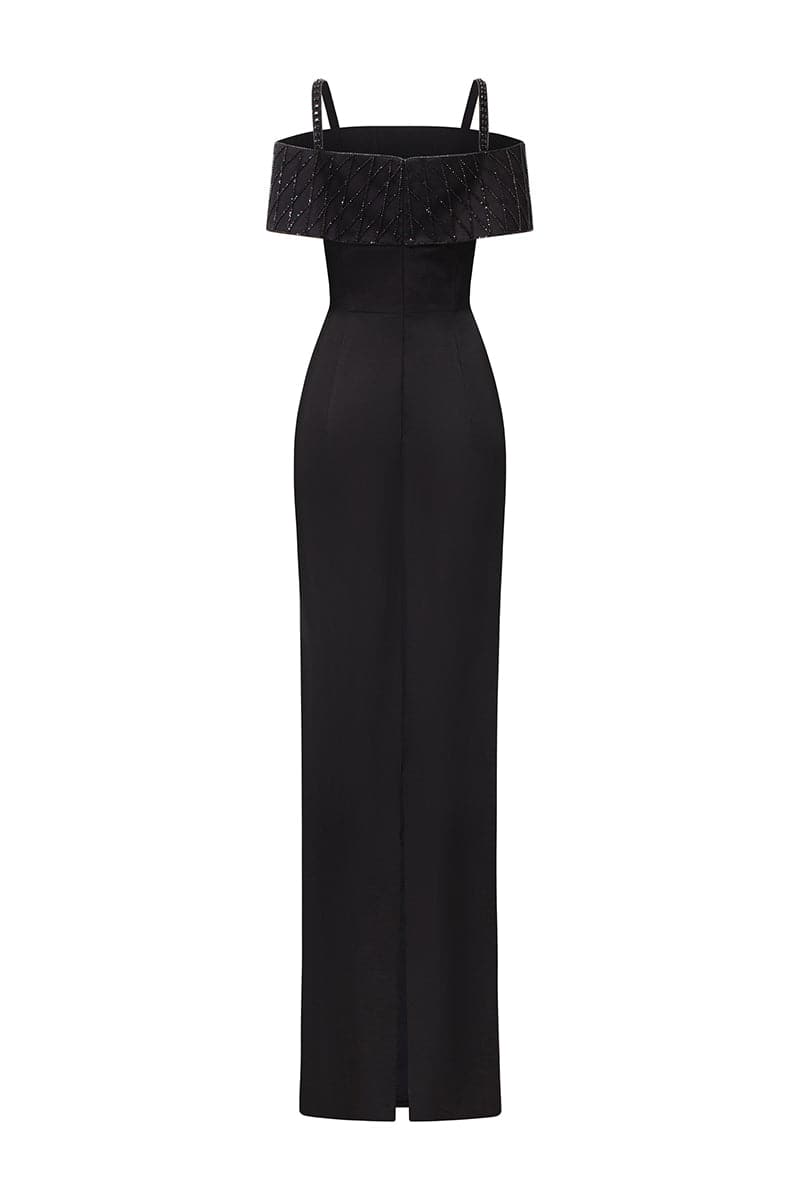 STRAPS DRESS WITH WRAP AROUND SHOULDER DETAIL | IHF | CULT MIA