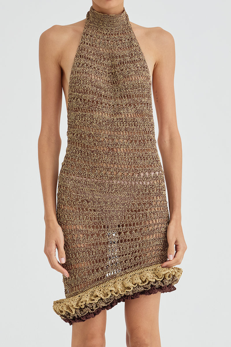 AMBAR CROCHET ARTISANAL CROCHET DRESS - CULT MIA