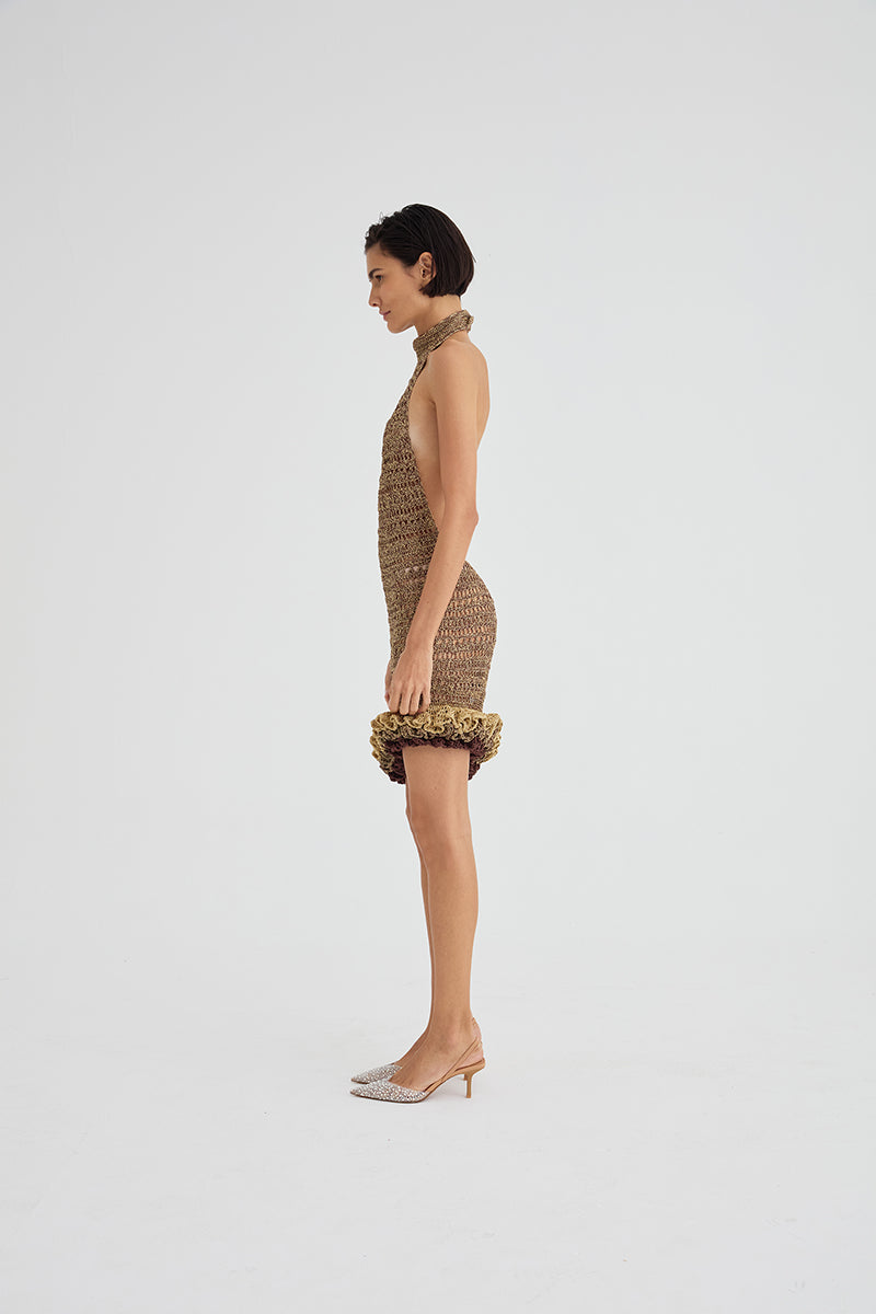AMBAR CROCHET ARTISANAL CROCHET DRESS - CULT MIA