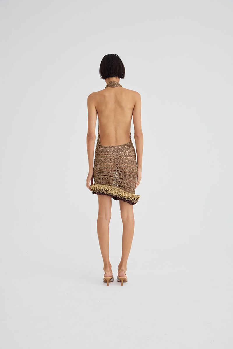 AMBAR CROCHET ARTISANAL CROCHET DRESS - CULT MIA