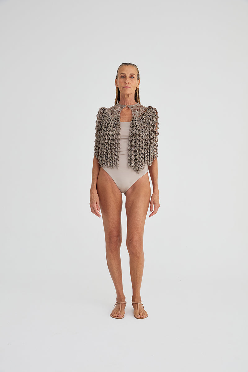 ROMANTIC SHAWL IN ARTISANAL CROCHET - CULT MIA