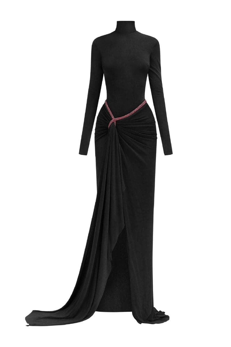 Le Thanh HOA Asymmetric Twisted Spandex Maxi Dress | Cult Mia Le Thanh HOA Asymmetric Twisted Spandex Maxi Dress | Cult Mia