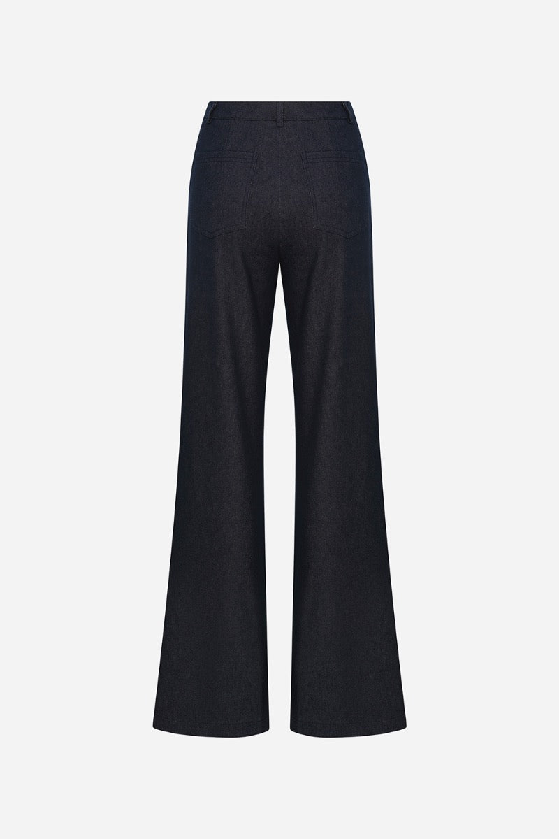 STRAIGHT FIT DENIM TROUSERS - CULT MIA