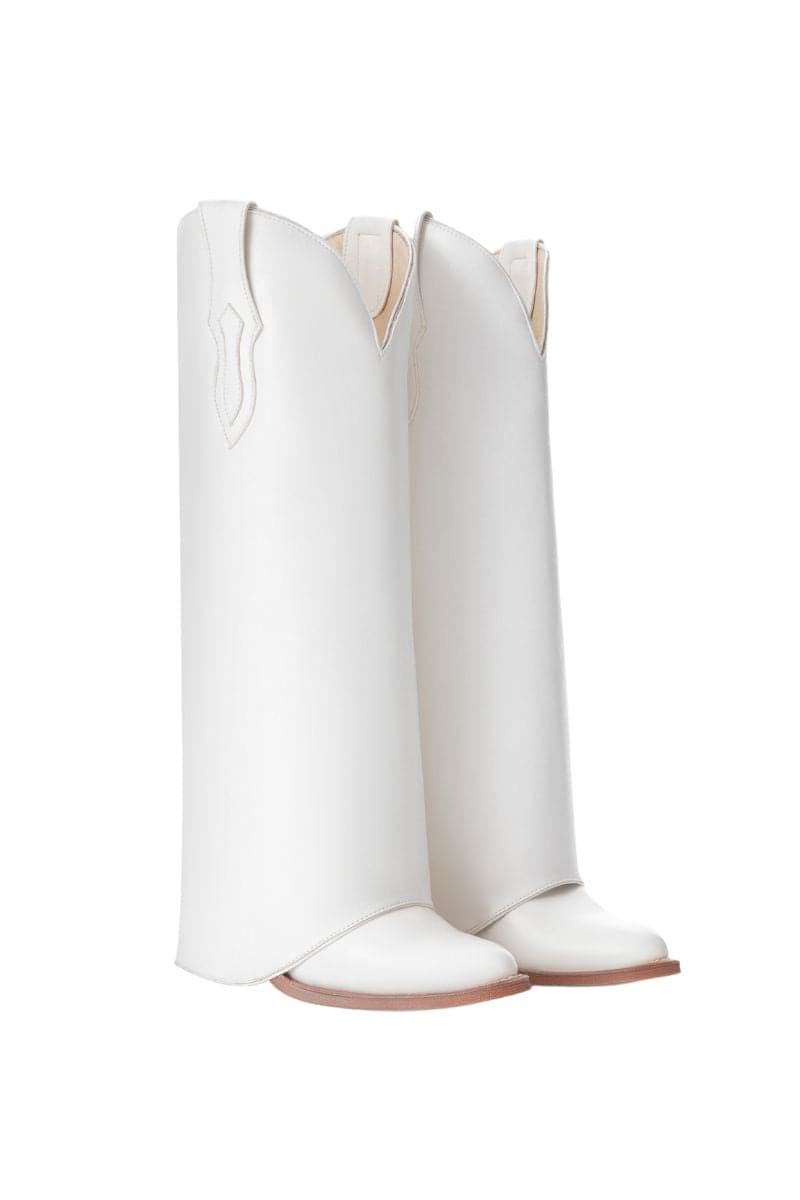 WHITE BASIC COWBOY BOOTS | Lorena Saravia | CULT MIA
