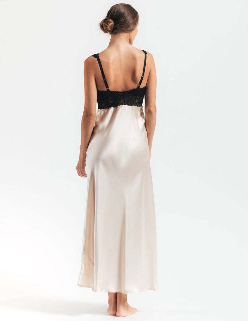 MORGAN ICONIC BUST-SUPPORT LONG SILK GOWN - CULT MIA