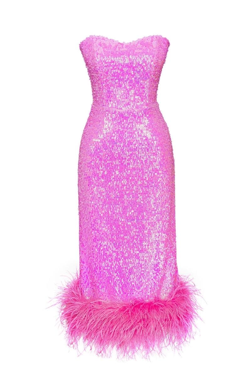 AMARA BARBIE PINK SEQUIN DRESS | Nana Gotti | CULT MIA