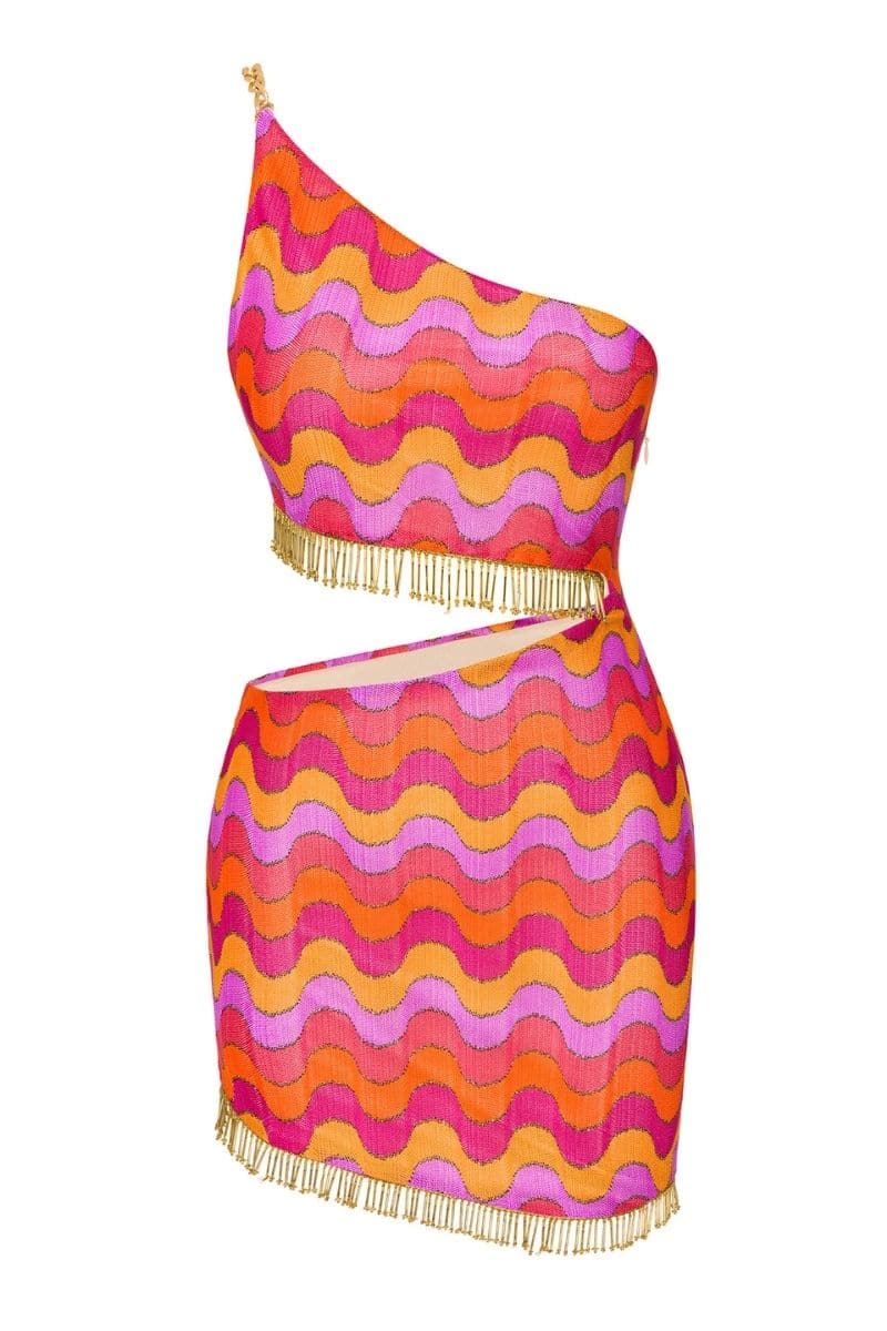 NALANI FRINGE CUTOUT DRESS | Nana Gotti | CULT MIA