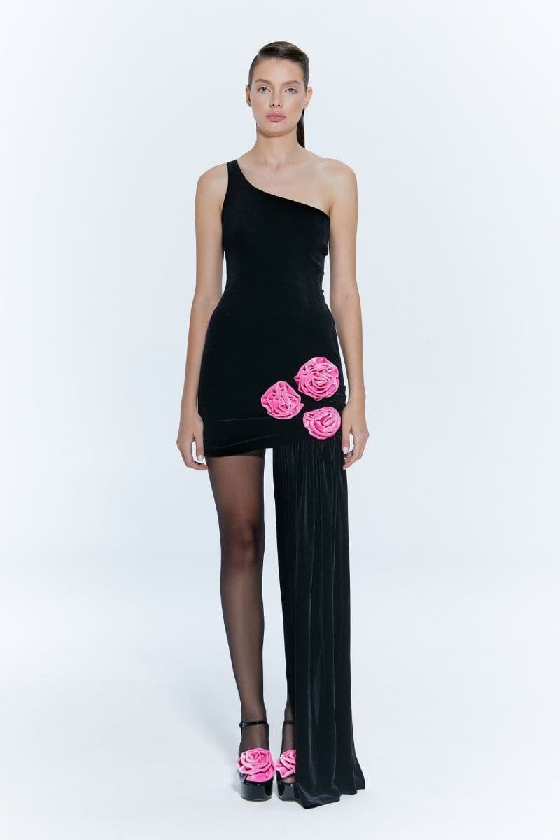 CONNAUGHT ONE-SHOULDER MINI DRESS | Nur Karaata | CULT MIA