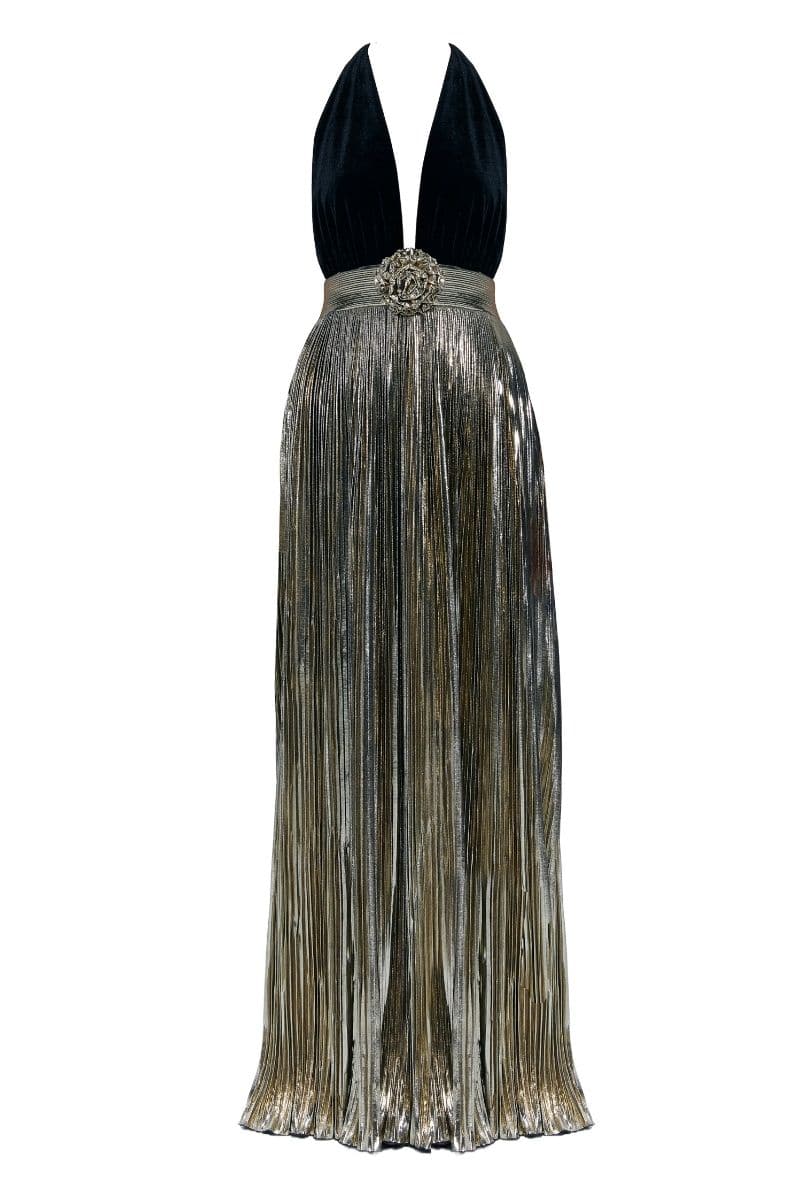THE PIERRE V-NECK GOWN | Nur Karaata | CULT MIA