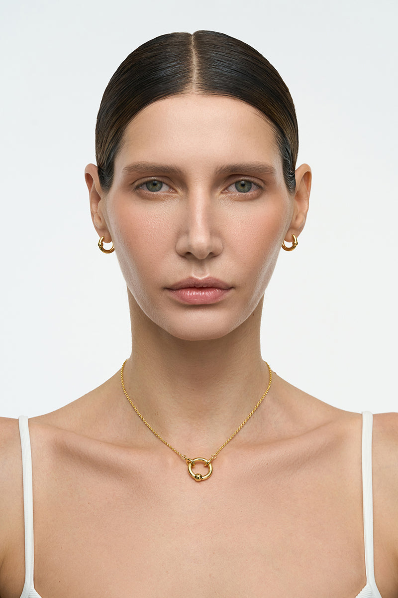FLOW NECKLACE IN GOLD - CULT MIA
