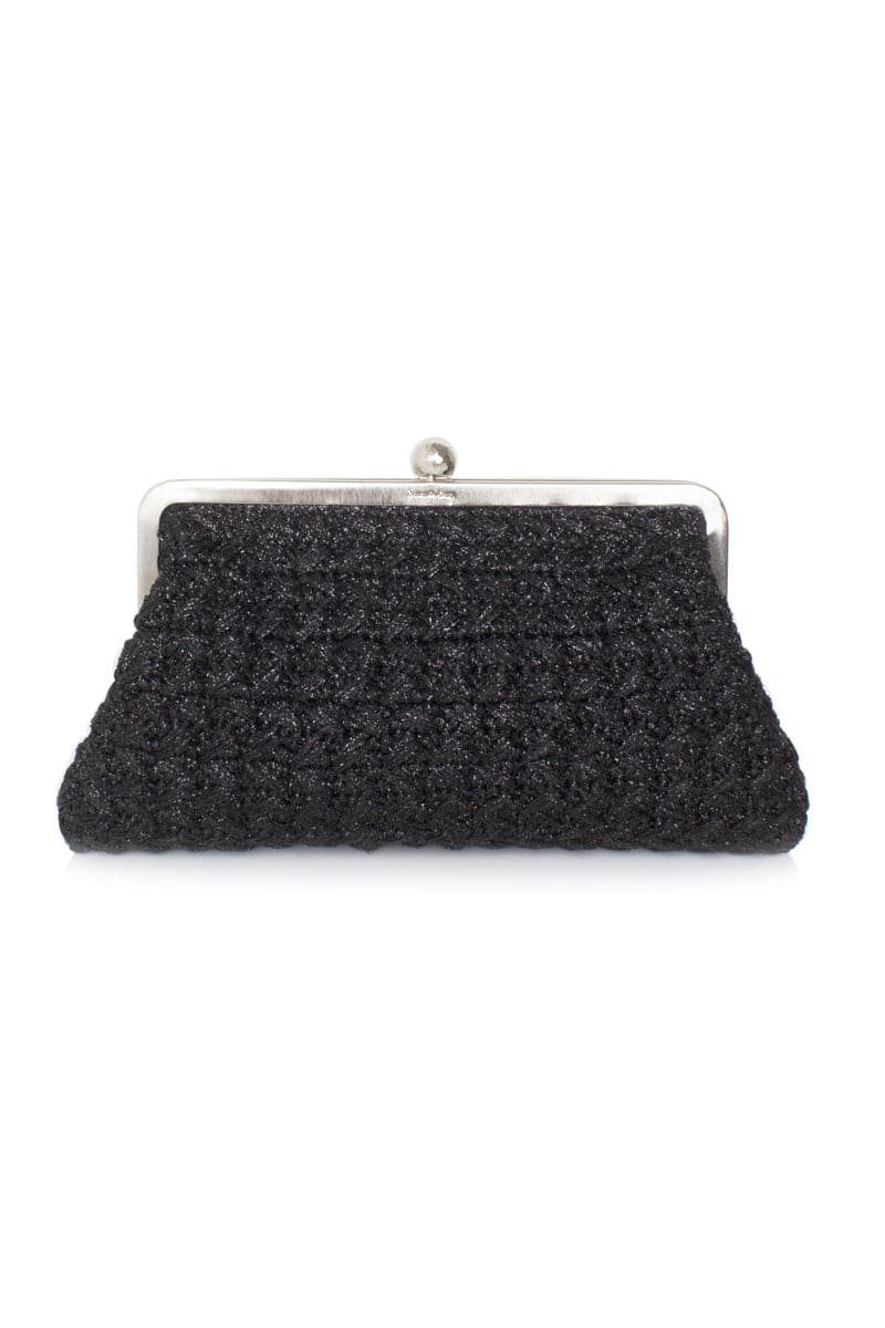 ECLIPSE BLACK CROCHET CLASSIC CLUTCH | Sarah's Bag | CULT MIA