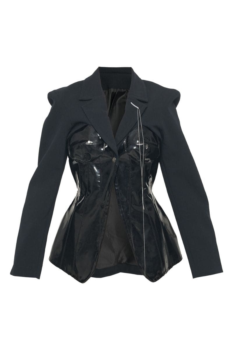 BLACK TAILORED CORSET JACKET | Sean Sheila | CULT MIA