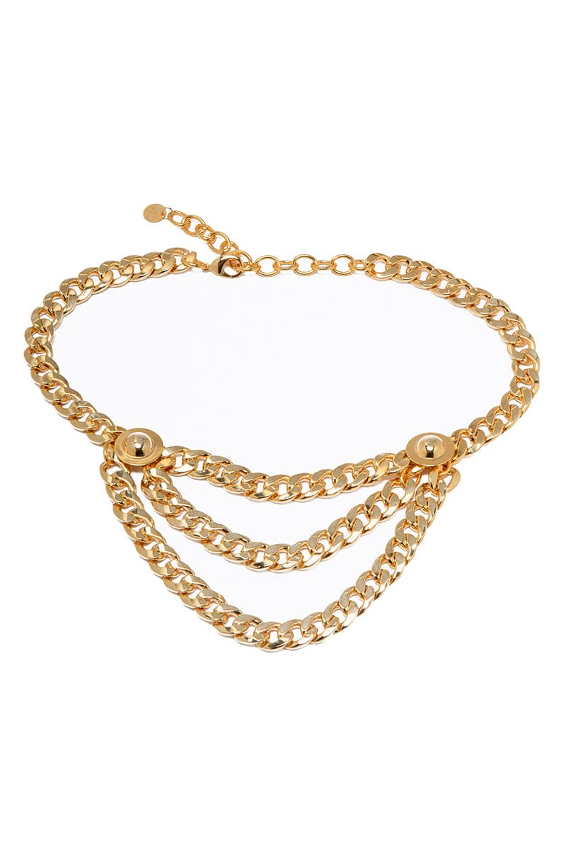 DONATELLA DOUBLE CHAIN BELT | CULT MIA | Silvia Gnecchi DONATELLA DOUBLE CHAIN BELT | CULT MIA | Silvia Gnecchi