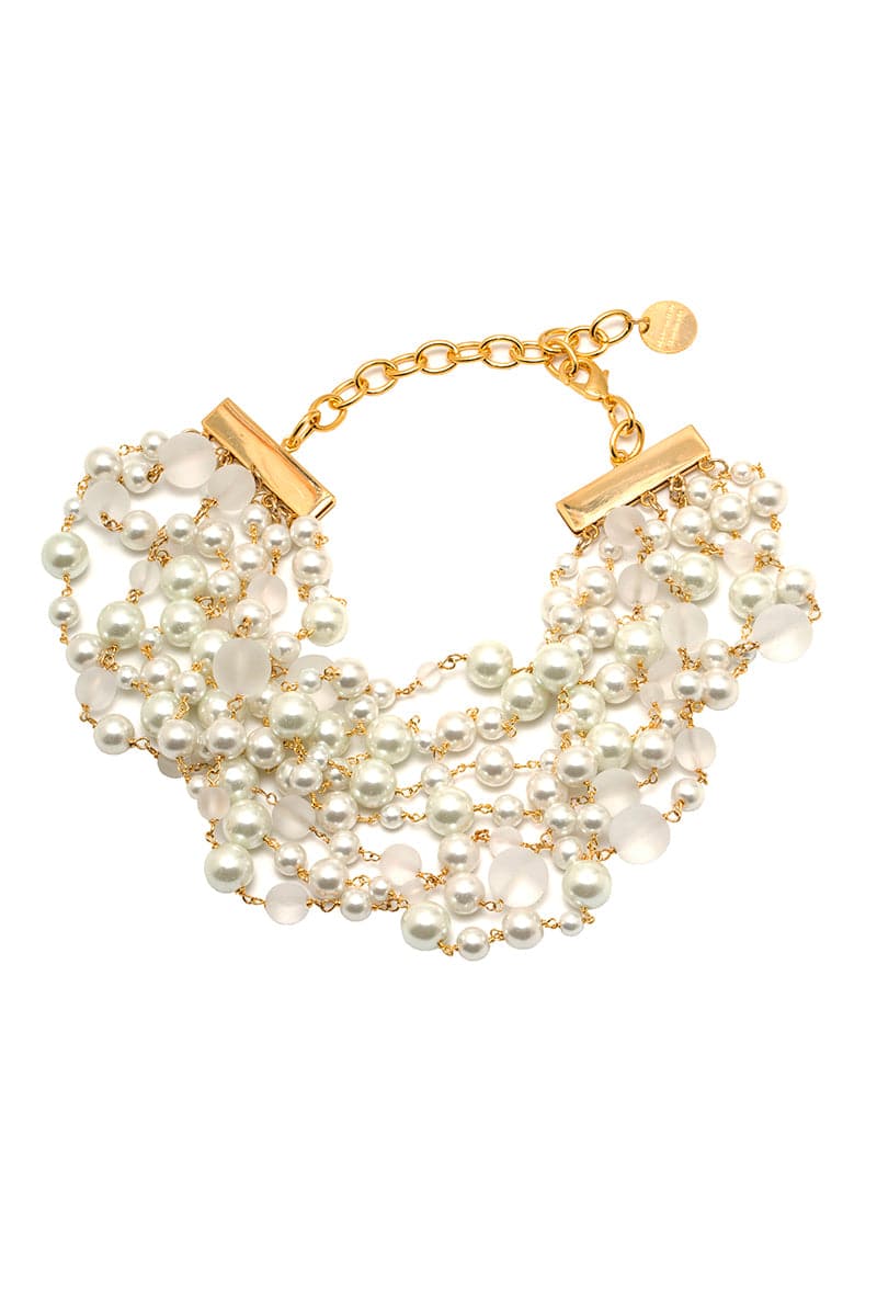 MARLON GOLD PEARLY NECKLACE | Silvia Gnecchi | CULT MIA