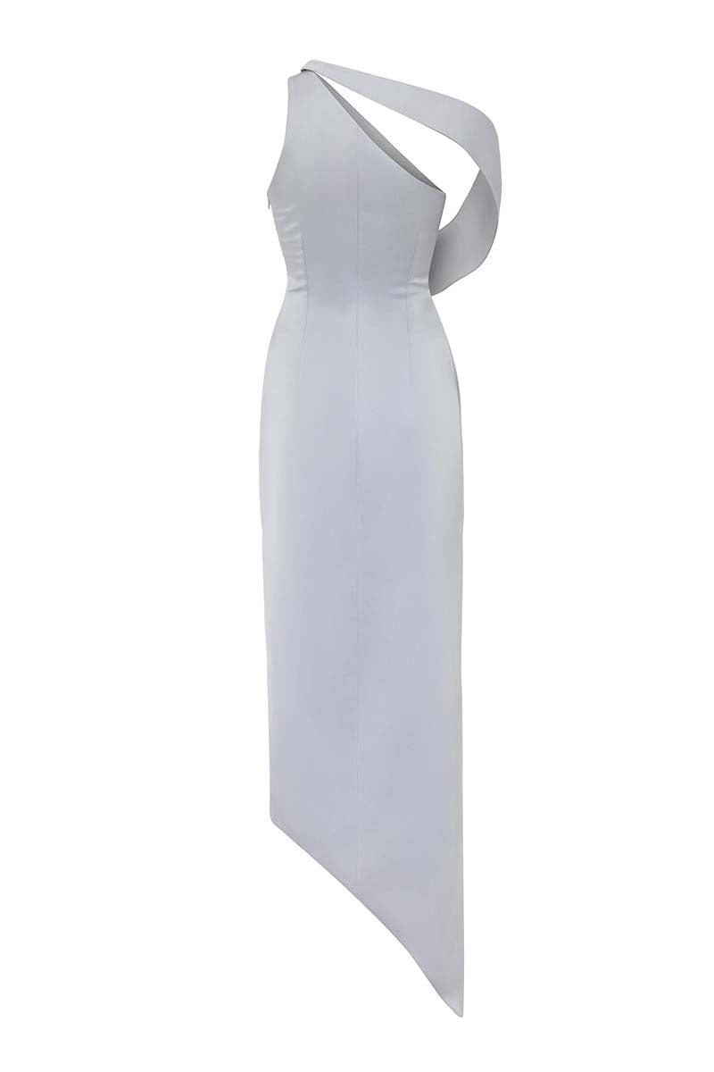OFF-SHOULDER DRESS IN GRAY - CULT MIA