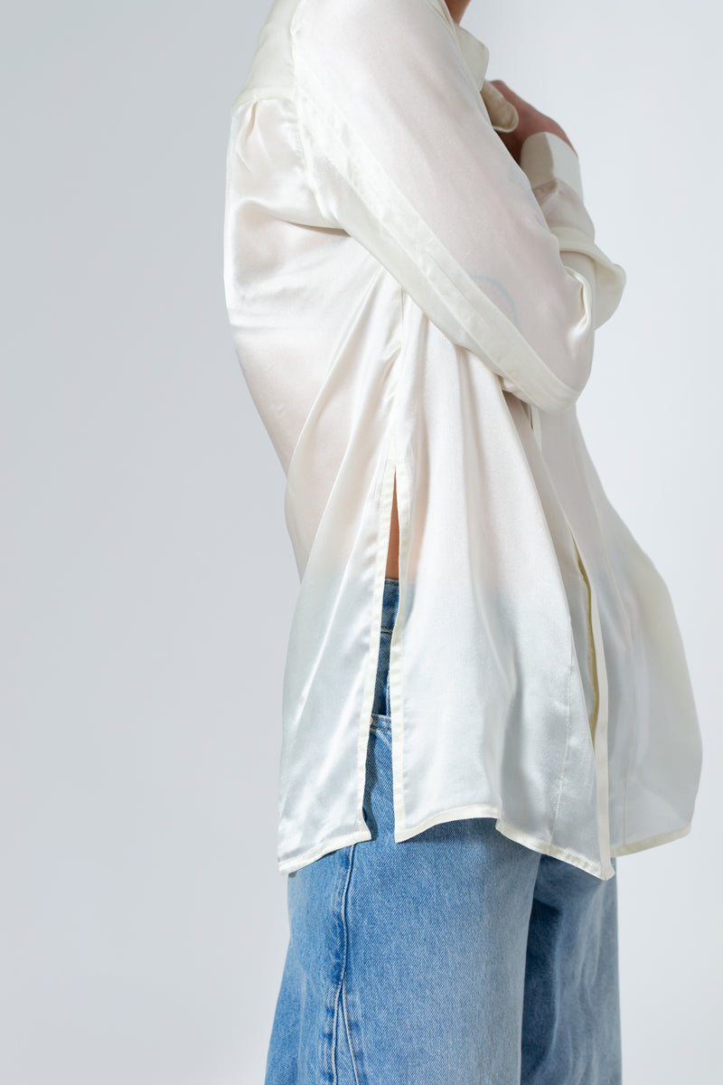 THE MAE SILK BUTTON UP SHIRT - CULT MIA