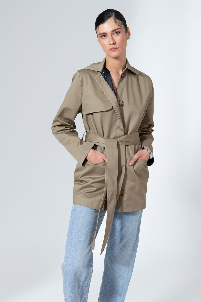 THE ZEA SHORT TRENCH COAT - CULT MIA