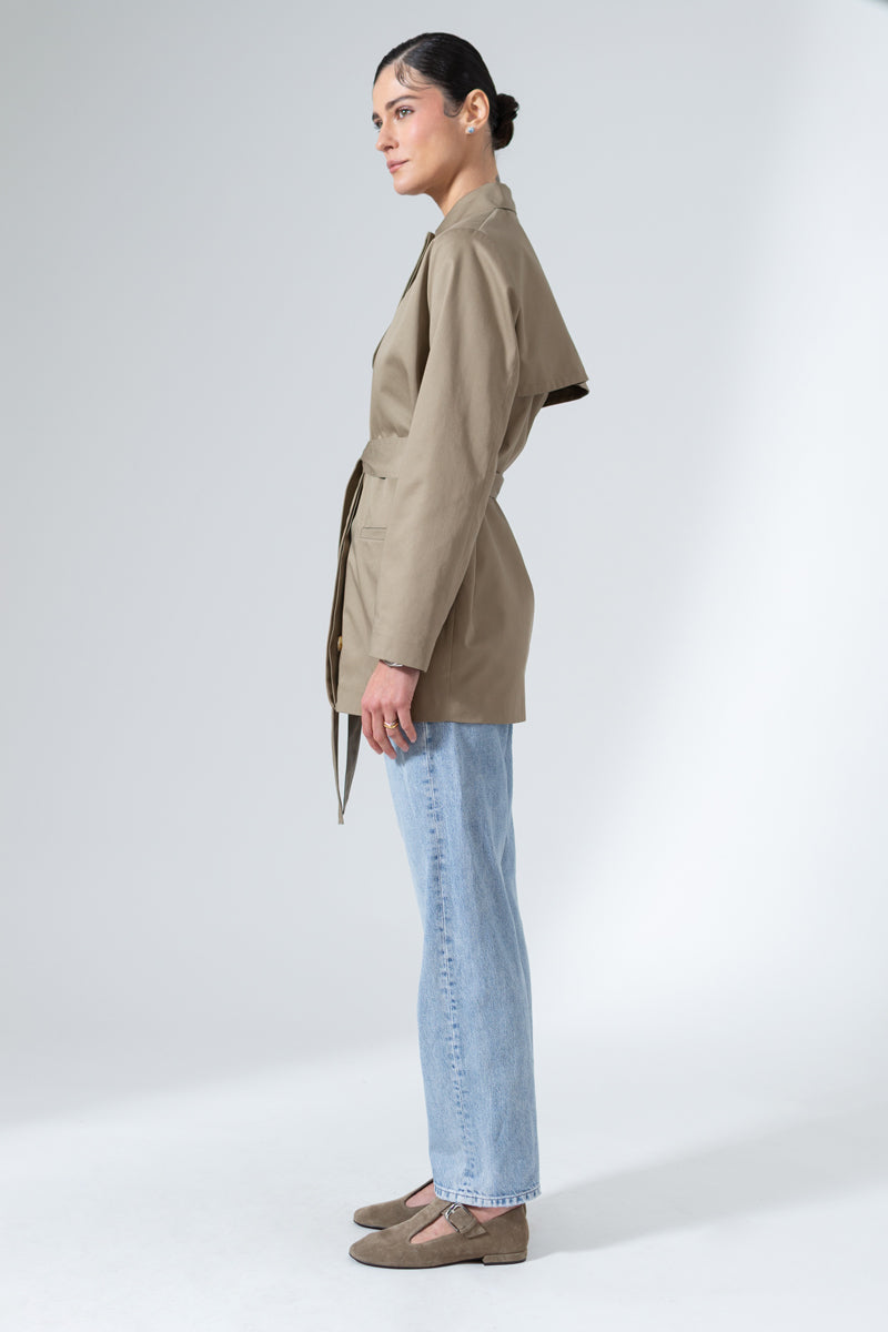 THE ZEA SHORT TRENCH COAT - CULT MIA