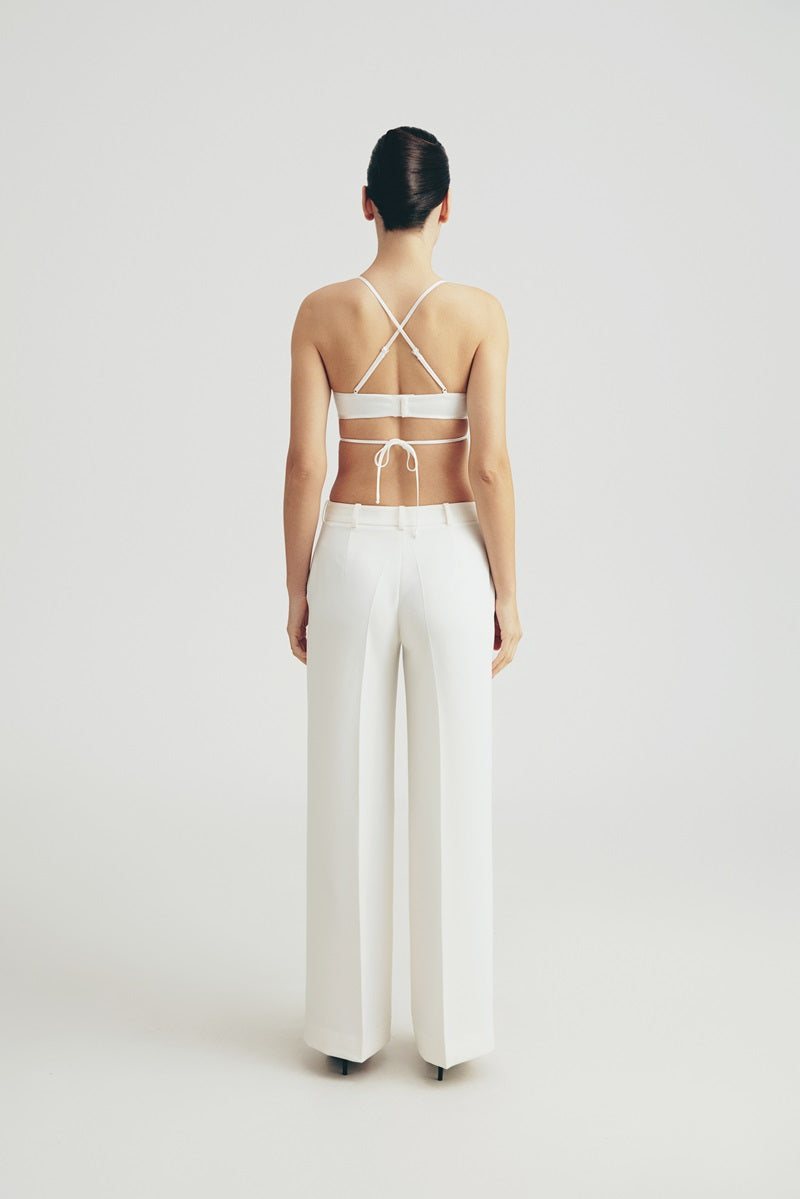 PALAZZO TROUSERS IN WHITE - CULT MIA