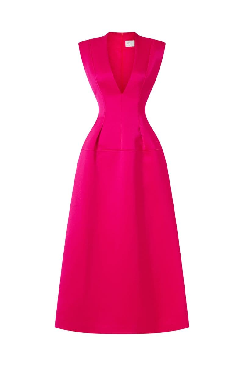 SLEEVELESS PLEATED COAT DRESS | Tracy Studio | CULT MIA