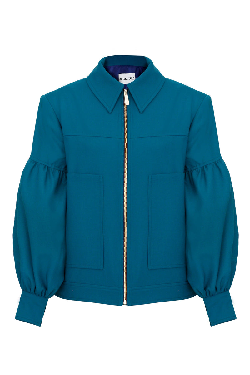 OVERSIZE SLEEVE WOOL-BLEND JACKET | JC Pajares | CULT MIA