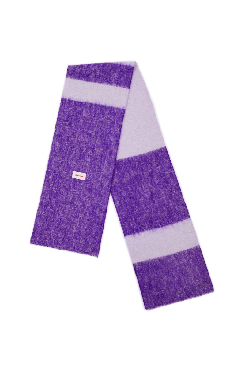 CHICHA KNITTED PURPLE SCARF | La Granni | CULT MIA