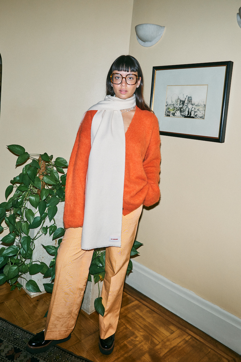 EL CLASICO KNITTED CREAM SCARF | La Granni | CULT MIA