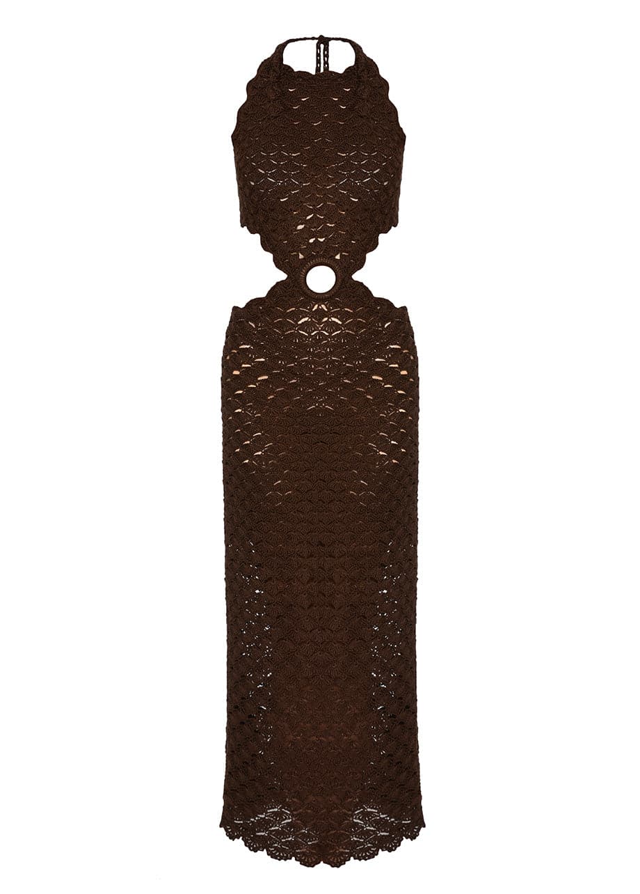 SUNSET CUT-OUT CROCHET MAXI DRESS | CULT MIA | Liya SUNSET CUT-OUT CROCHET MAXI DRESS | CULT MIA | Liya