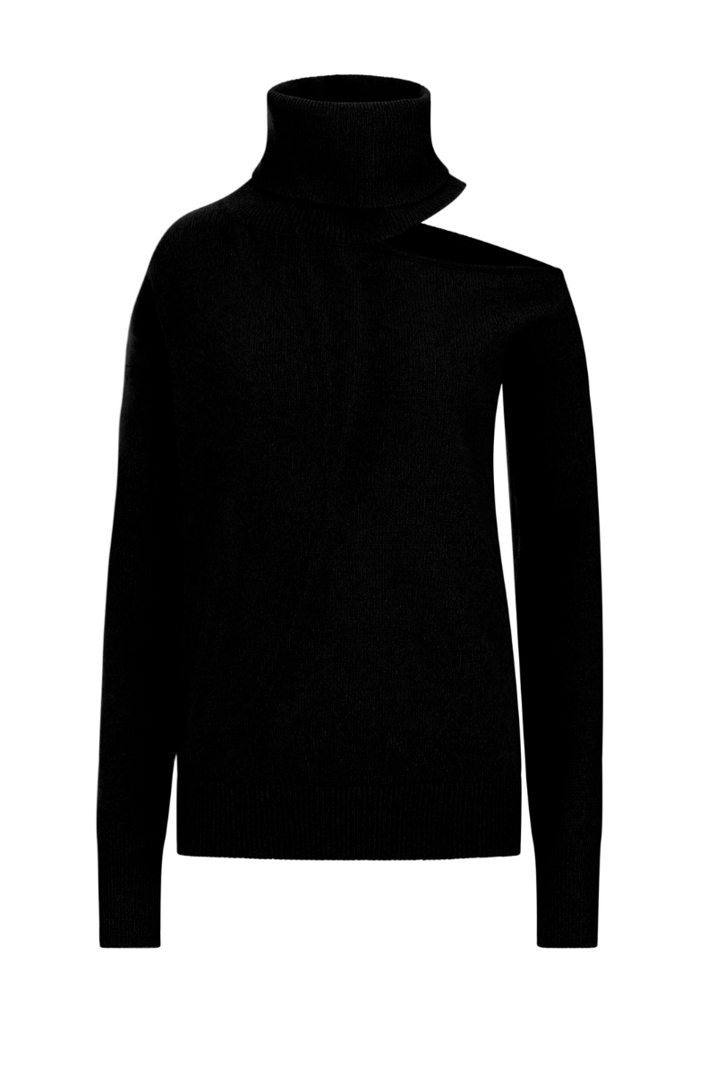 ABBIE CASHMERE SWEATER IN BLACK | MYCASHMERE | CULT MIA