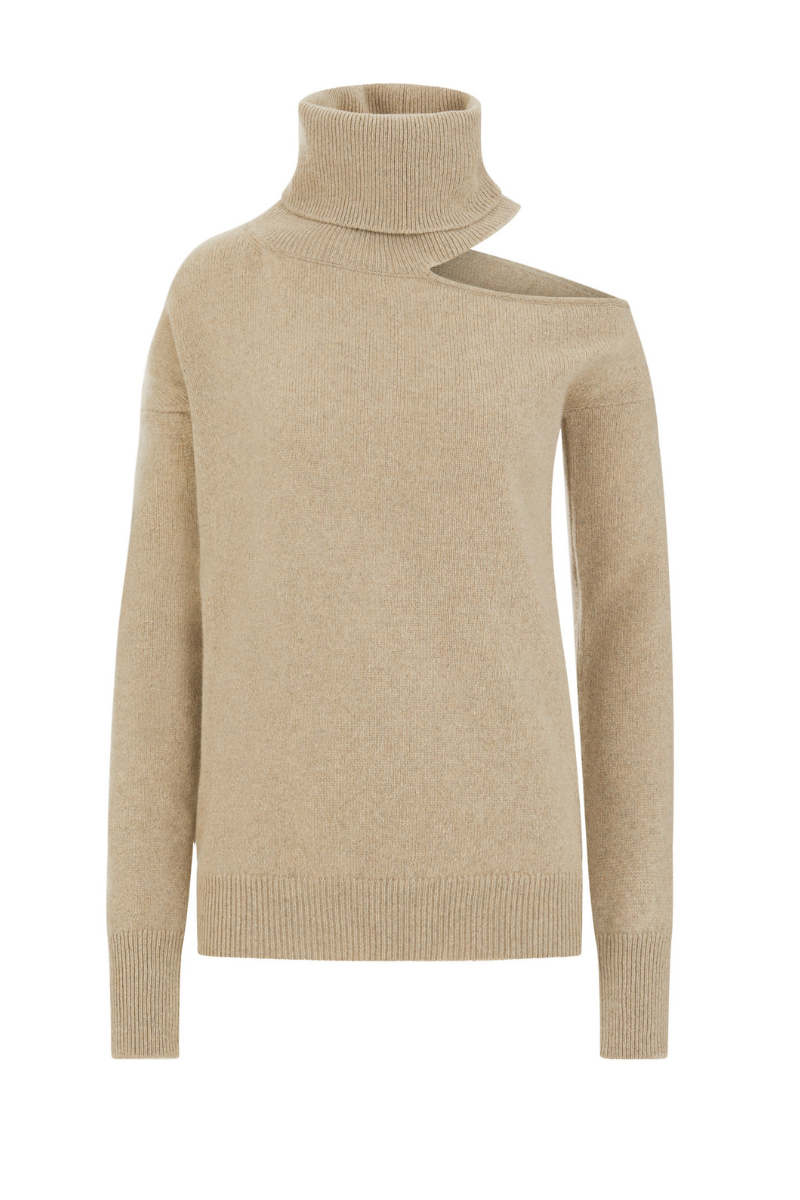 ABBIE CASHMERE SWEATER IN SAND | MYCASHMERE | CULT MIA