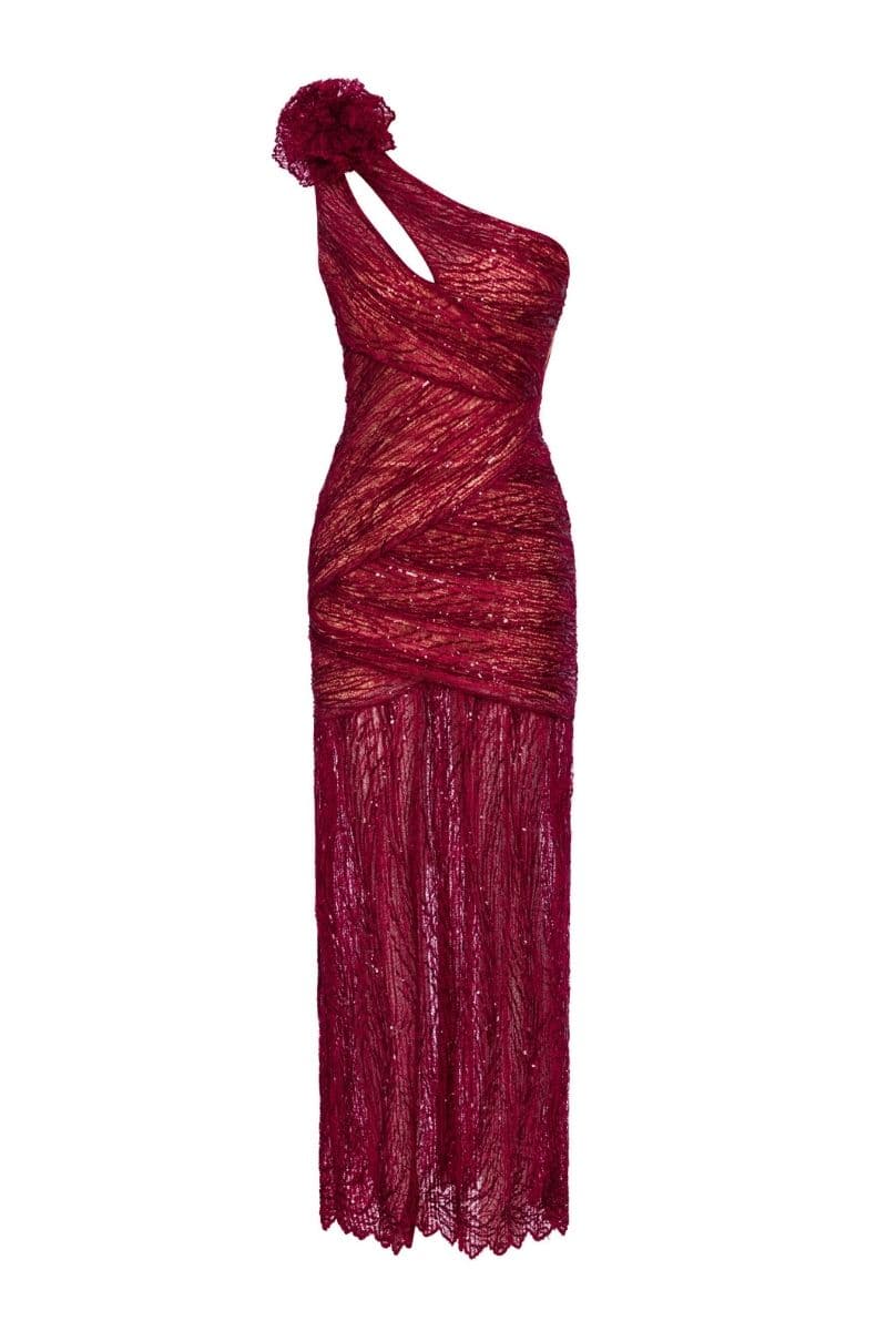KYRA RED ONE-SHOULDER MAXI DRESS | CULT MIA | Nana Gotti KYRA RED ONE-SHOULDER MAXI DRESS | CULT MIA | Nana Gotti