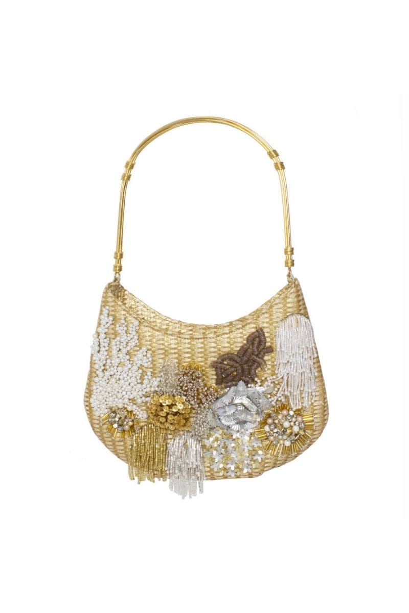 GOLDEN REEF BESTIE EMBELLISHED PEARL SHOULDER BAG | Sarah's Bag | CULT MIA