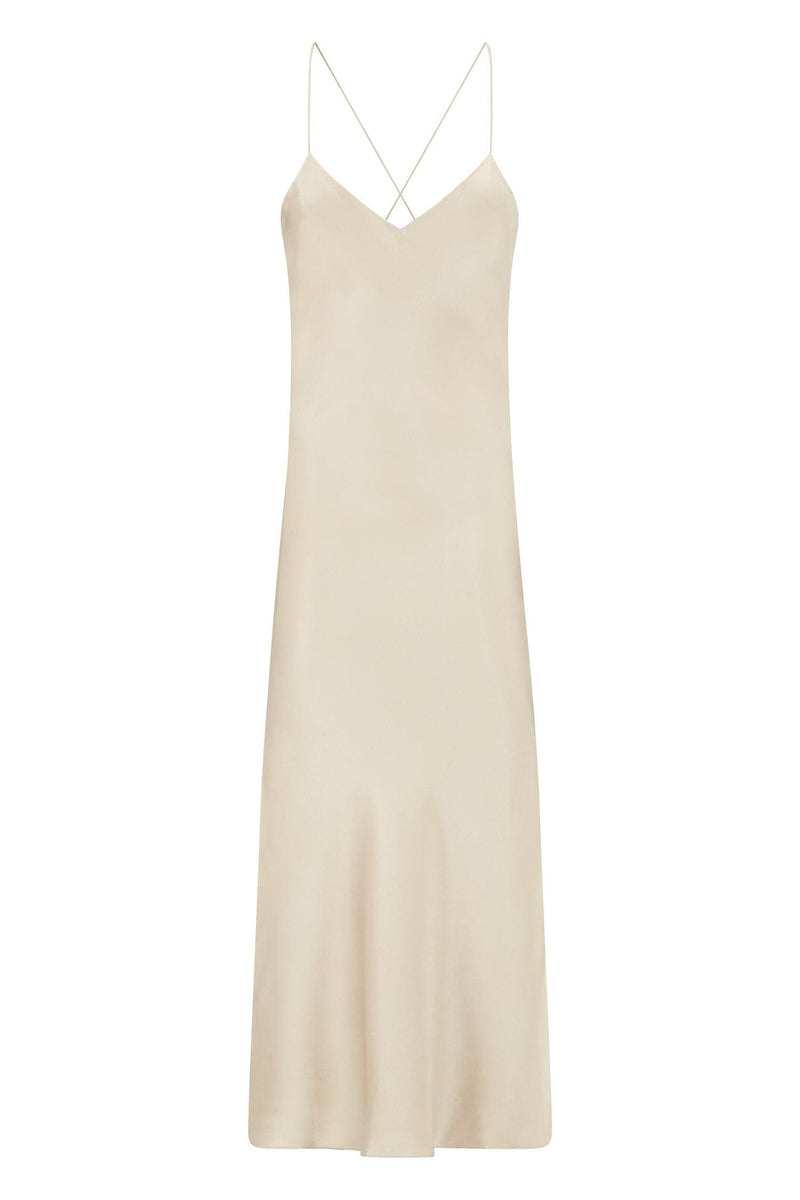 SILK MIDI SLIP DRESS | Silked | CULT MIA