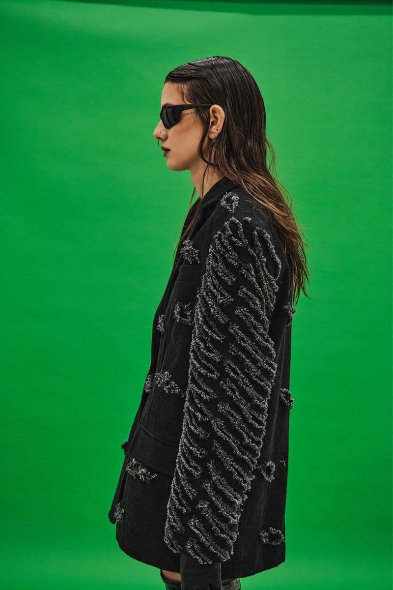 OVERSIZED DISTRESSED DENIM JACKET | Vaska | CULT MIA