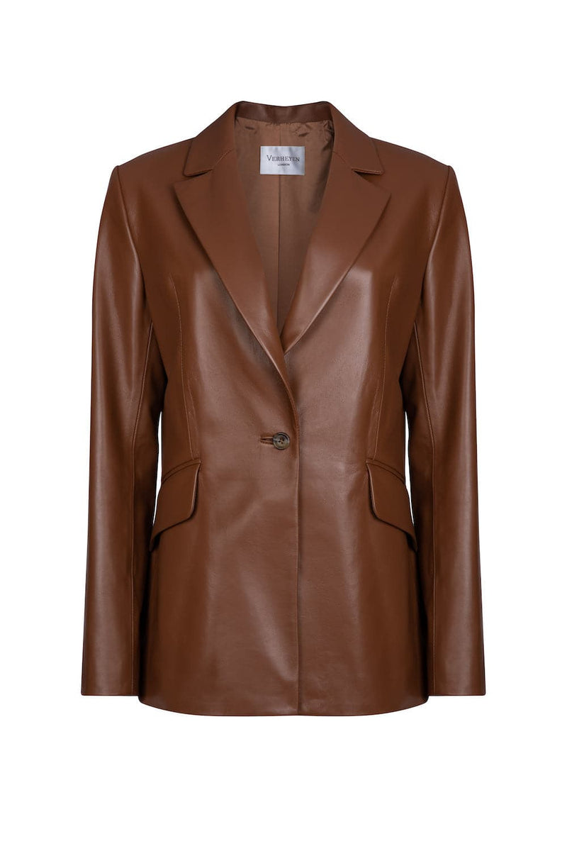 CHESCA OVERSIZED LEATHER BLAZER | Verheyen | CULT MIA