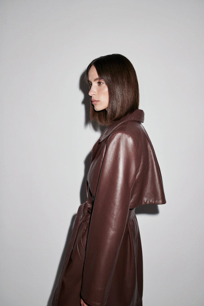 LEONORA LEATHER TRENCH COAT | Verheyen | CULT MIA