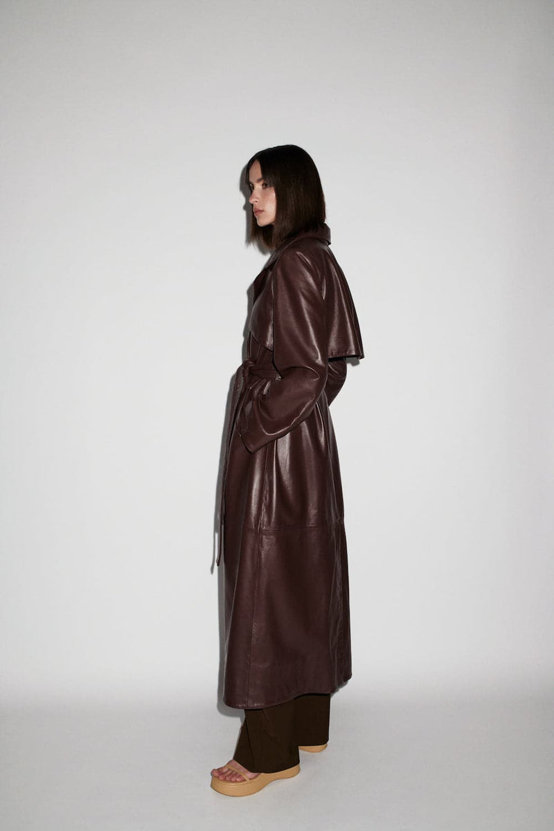 LEONORA LEATHER TRENCH COAT | Verheyen | CULT MIA