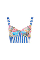 AISA Capri Top in soft fabric, featuring a relaxed fit and stylish design, displayed on a hanger against a neutral background.