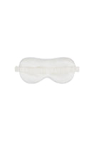 White and light purple rhinestone eye mask from Not Just Pajama, perfect for luxurious loungewear and relaxation.