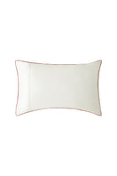 Pearl white loungewear pillowcase from Not Just Pajama, soft fabric with a smooth, elegant finish for comfortable relaxation.