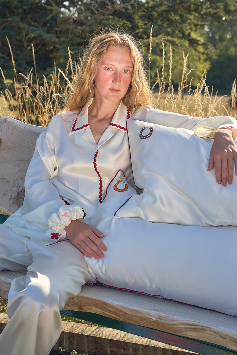 PILLOWCASE IN PEARL WHITE - CULT MIA