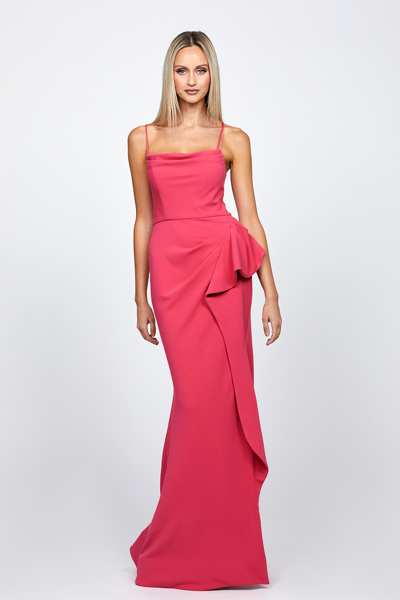 DIXIE STRAPPY BACK GOWN - CULT MIA